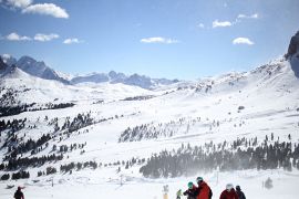 Les vastes paysages de la Vallée de Fassa