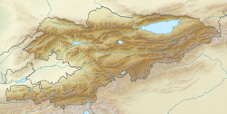 Gorge de Kegety sur la carte du Kirghizistan