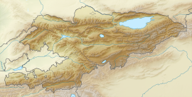 Gorge d'Ala-Archa sur la carte du Kirghizistan