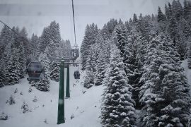 Remontée mécanique vers une des pistes
