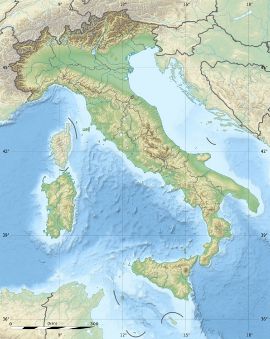 Vallée de Fassa sur la carte de l'Italie