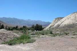 Vue de la vallée à la sortie vers l'Issyk-Koul