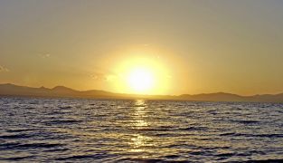 Coucher de soleil sur le lac
