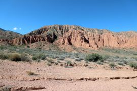 Canyons Mars au lac Issyk-Kul